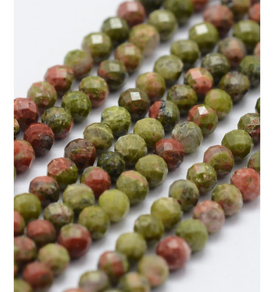 2,5mm - Chapelet pierre - unakite