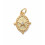 Pendentif ovale avec étoile et zircon central