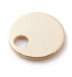 Pendentif petite piece lisse 4mm