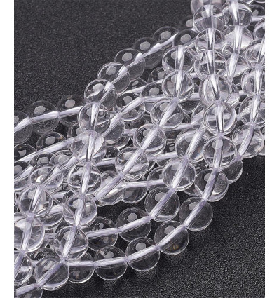 8mm - Chapelet pierre - cristal de quartz