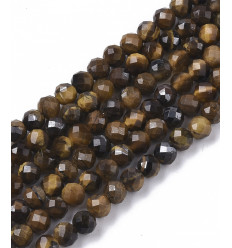 3mm - Chapelet pierre - oeil de tigre