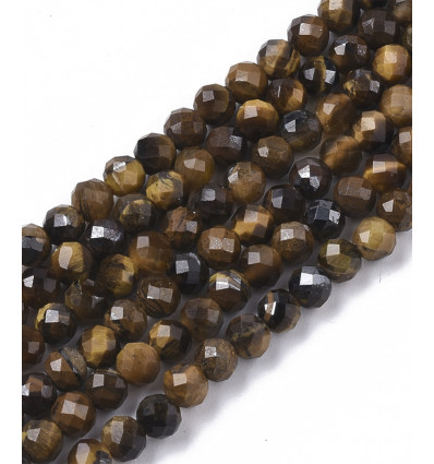 3mm - Chapelet pierre - oeil de tigre