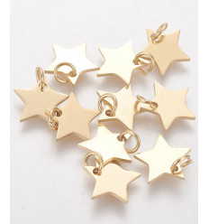 Pendentif grosse étoile en inox (1pc)