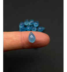 Calcédoine à facettes - Goutte