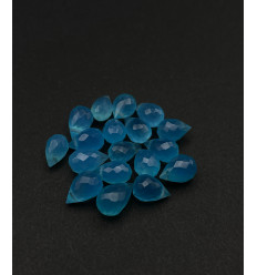 Calcédoine à facettes - Goutte