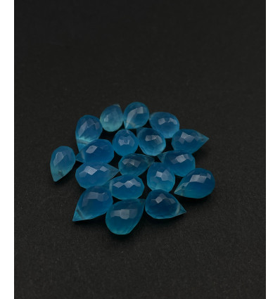 Calcédoine à facettes - Goutte