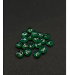 Goutte à facette "onyx vert"