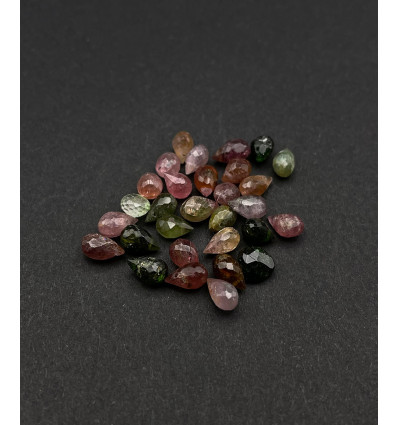 Mini goutte à facette "Tourmaline"