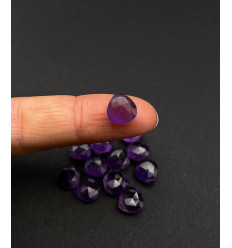Mini goutte à facette "améthyste"