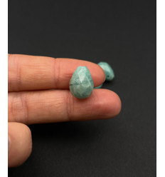 Goutte à facette "amazonite"