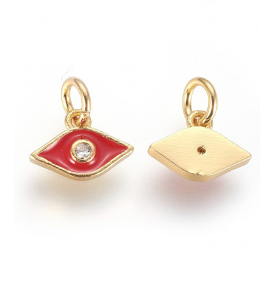pendentif oeil de protection émaillé