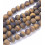 8mm - oeil de tigre mat - Chapelet pierre
