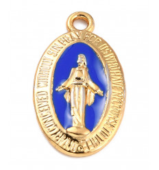 pendentif vierge dorée à l'or fin