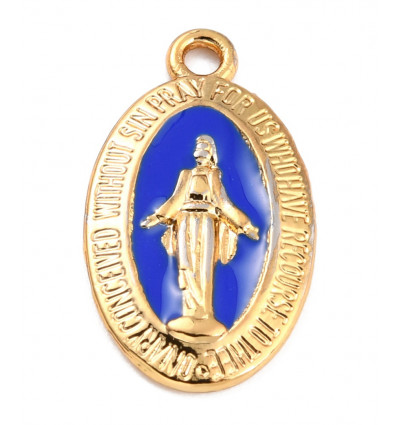pendentif vierge dorée à l'or fin