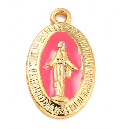 pendentif vierge dorée à l'or fin