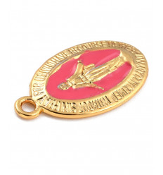 pendentif vierge dorée à l'or fin