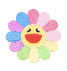 Ecusson fleur murakami