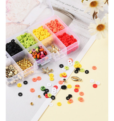 Kit perles heishi et breloques