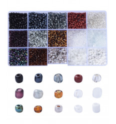 Kit perles de rocaille 4mm