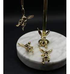 Pendentif petit lapin articulé