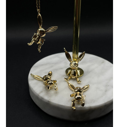 Pendentif petit lapin articulé