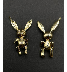 Pendentif petit lapin articulé