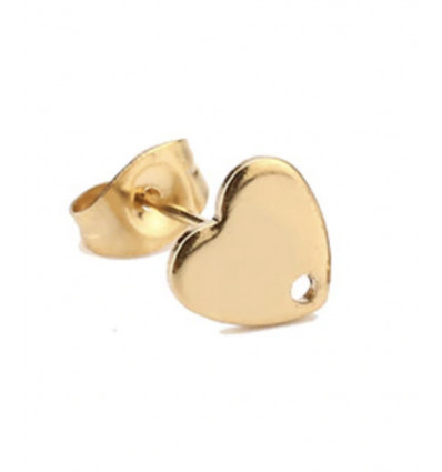 Supports boucles d'oreilles petits coeurs (2pcs)