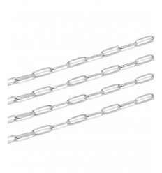 Chaine acier inoxydable - mailles rectangles