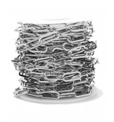 Chaine acier inoxydable - grosses mailles rectangles