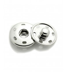 Pression argenté 25mm