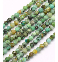 2mm - Chapelet pierre - turquoise africaine