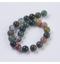 8mm - agate indienne - Chapelet pierre