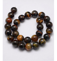 8mm - oeil de tigre - Chapelet pierre6mm - oeil de tigre - Chapelet pierre