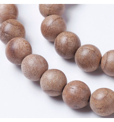 10mm - Chapelet de perles en bois