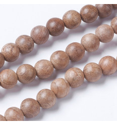 6mm - Chapelet de perles en bois