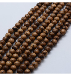 6mm - Chapelet de perles en coco