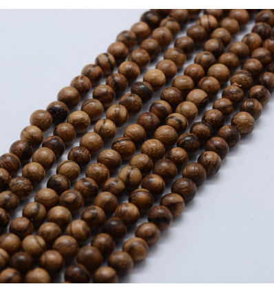 6mm - Chapelet de perles en coco