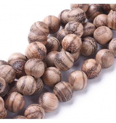 6mm - Chapelet de perles en coco