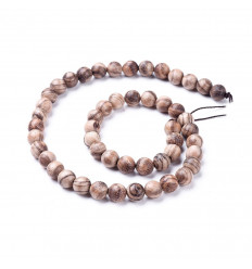 4mm - Chapelet de perles en coco