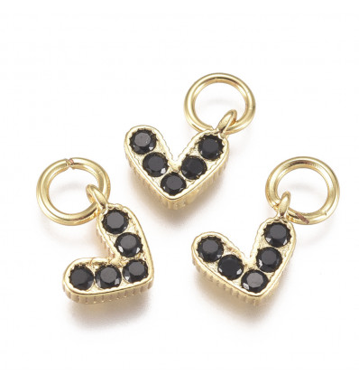 Mini pendentif coeur en zircon