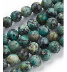 6mm - Chapelet pierre - turquoise africaine