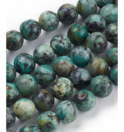 6mm - Chapelet pierre - turquoise africaine