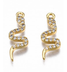 Pendentif serpent + zircon