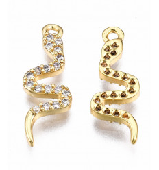 Pendentif serpent + zircon