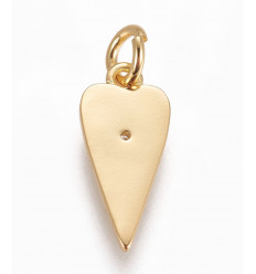 Pendentif coeur allongé 