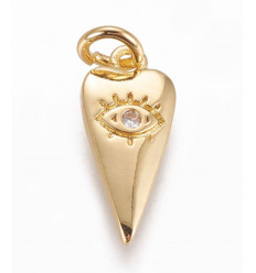 Pendentif coeur allongé 