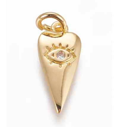 Pendentif coeur allongé 