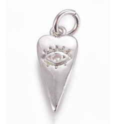 Pendentif coeur allongé
