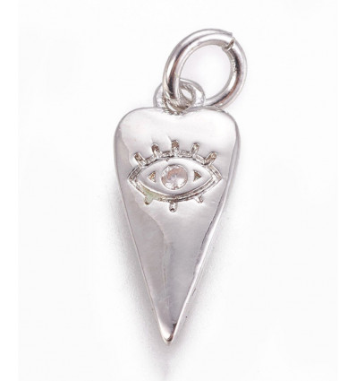 Pendentif coeur allongé