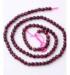 3,5mm - Chapelet pierre - grenat